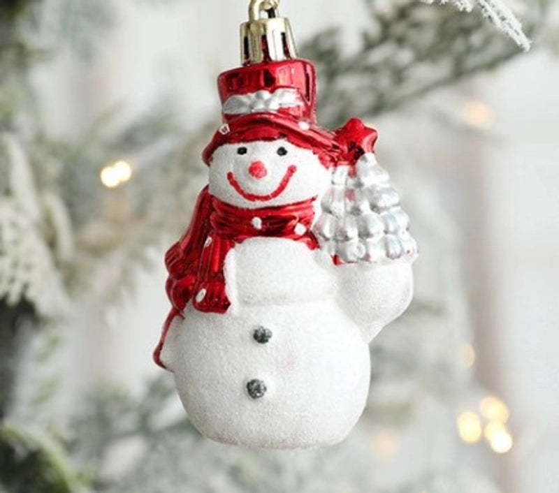 Christmas Fashion Santa Claus Plastic Party Hanging Ornaments