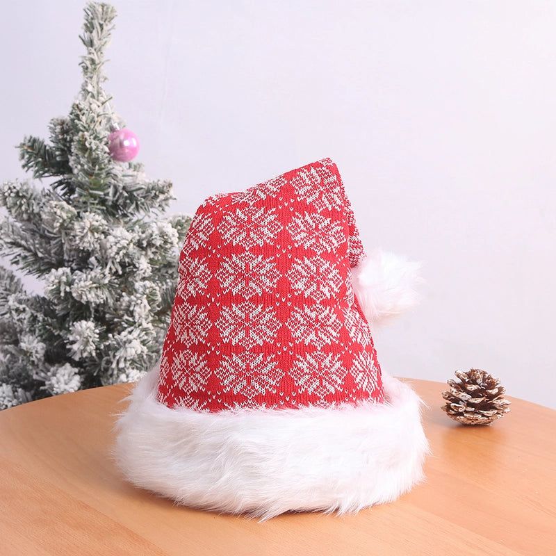 Creative Christmas Decorations Luminous Christmas Brushed Cloth Children's Hat Christmas Gift Cartoon Christmas Hat