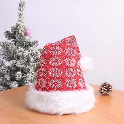 Creative Christmas Decorations Luminous Christmas Brushed Cloth Children's Hat Christmas Gift Cartoon Christmas Hat