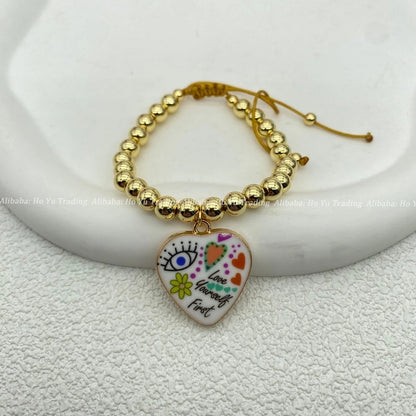 ALLOY Copper Alloy Rose Beaded Bracelets Bracelets, Bangles