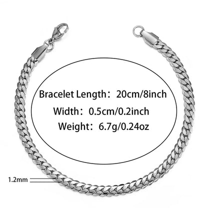 Classic Style Solid Color 304 Stainless Steel Bracelets In Bulk Stainless Steel Bracelets