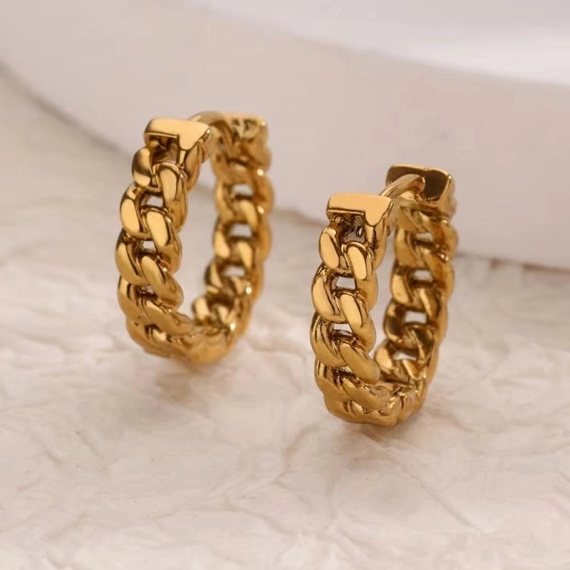 1 Pair Minimalist Geometric Heart Shape 304 Stainless Steel Earrings