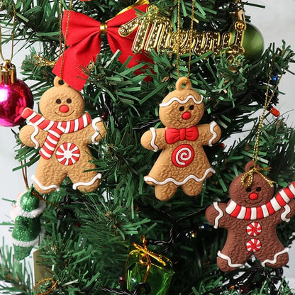 Cross-border Exclusive For New Gingerbread Man Pendant Christmas Tree Ornaments Pvc Source Manufacturers Christmas Ornaments
