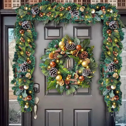 Christmas Decorations Mori Christmas Wreath Door Hanging Shopping Mall Home Window Scene Decoration