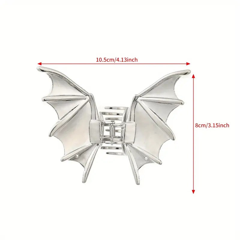 Halloween Elegant Lady Streetwear Women's Bat Metal Plating Hair Claws