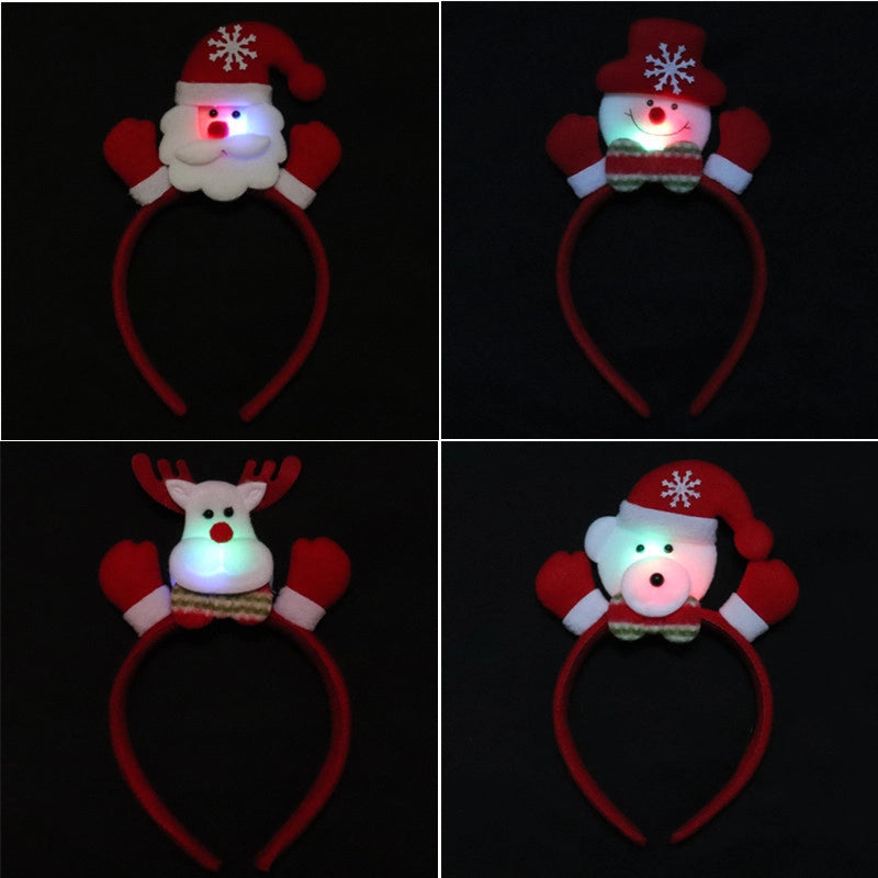 Christmas Cartoon Style Cute Snowman Elk Party Festival Headband