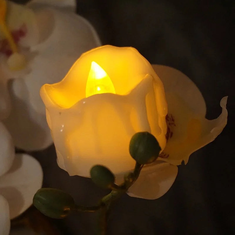 Christmas Gift Tea Wax Candle Set Simulated Cr2032 Electronic Candle Christmas Easter Led Light