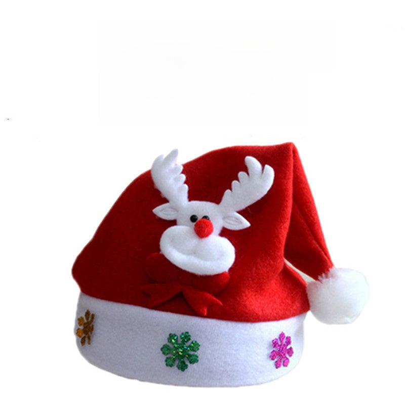 Christmas Hat For Kids Gift Christmas Hat For Adults And Children Cartoon Hat Elderly Snowman Hat Glowing Hat