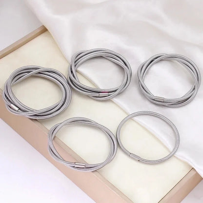 Minimalist Geometric 304 Stainless Steel 18K Gold Plated Bangle In Bulk