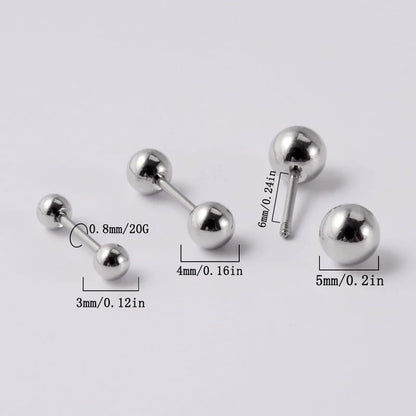 1 Piece Lip Rings Casual Geometric 304 Stainless Steel 18K Gold Plated Lip Rings Ear Cartilage Rings & Studs