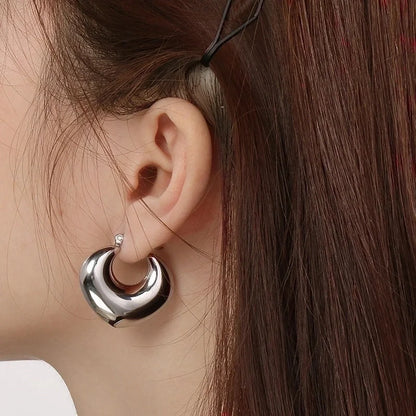 1 Pair Minimalist Geometric 304 Stainless Steel 18K Gold Plated Earrings Ear Studs