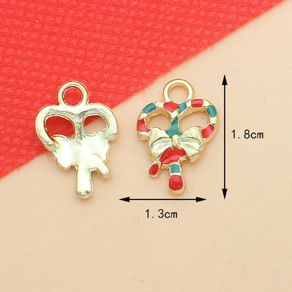 10 PCS/Package 17*13mm Alloy Christmas House Wreath Pendant Jewelry Accessories