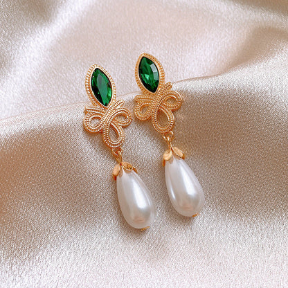 2 Pieces Minimalist Round Ellipse Geometric Copper Electroplating Earrings