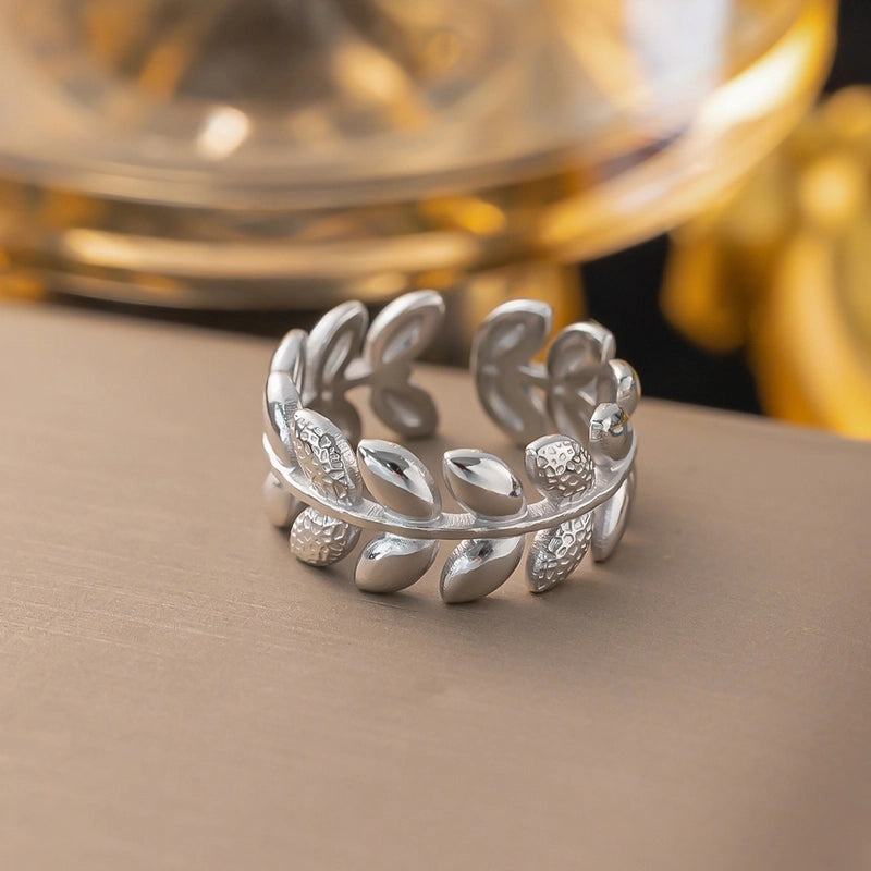 3 Pieces Minimalist Solid Color Titanium Steel Plating Rings