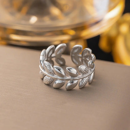 3 Pieces Minimalist Solid Color Titanium Steel Plating Rings