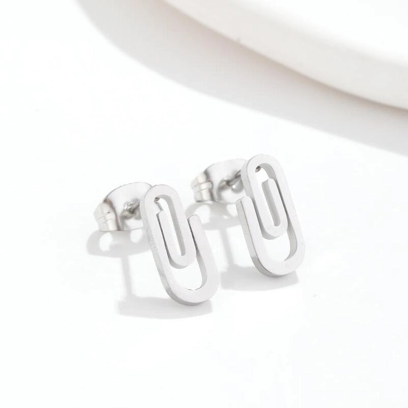 1 Pair Fashion Geometric Plating 304 Stainless Steel 18K Gold Plated Ear Studs