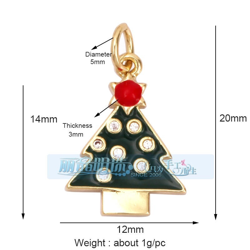 1 Piece Copper Geometric Heart Shape Snowflake Pendant Jewelry Accessories