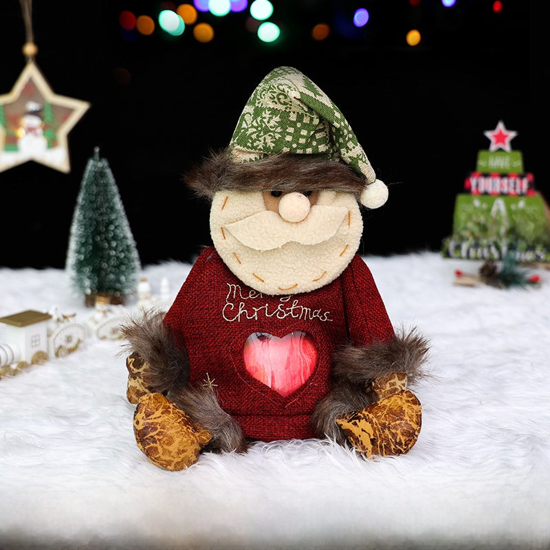 Christmas Gift Bag Candy Bag Christmas Decoration Burlap Santa Claus Apple Bag Gift Bag