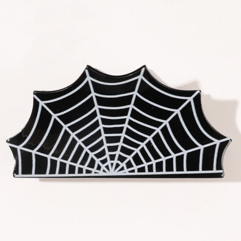Halloween Minimalist Women's Pumpkin Spider Web Bat Arylic Hair Claws