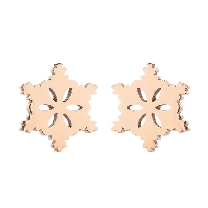 1 Pair Fashion Christmas Tree Plating 304 Stainless Steel 18K Gold Plated Ear Studs