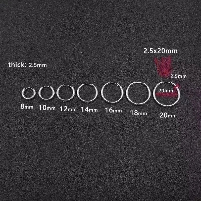 1 Piece Fashion Solid Color Plating 201 Stainless Steel 18K Gold Plated Earrings