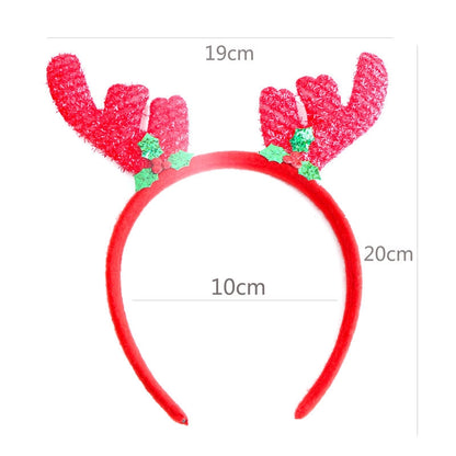 Christmas Hairband Old Man Snowman Elk Horn Headband Christmas Decorations Children Party Headdress