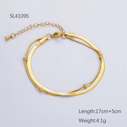 Retro Waves 304 Stainless Steel Bracelets In Bulk