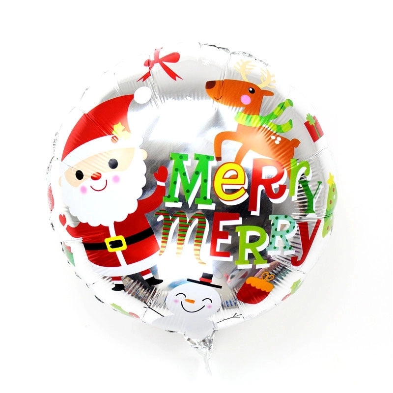 Christmas Casual Christmas Tree Santa Claus Snowman Aluminum Film Party Balloon Balloons