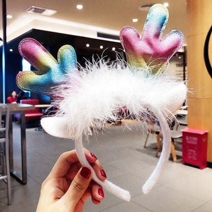 Christmas Nordic Style Cute Christmas Christmas Tree Santa Claus Antlers Flannel Holiday Shopping