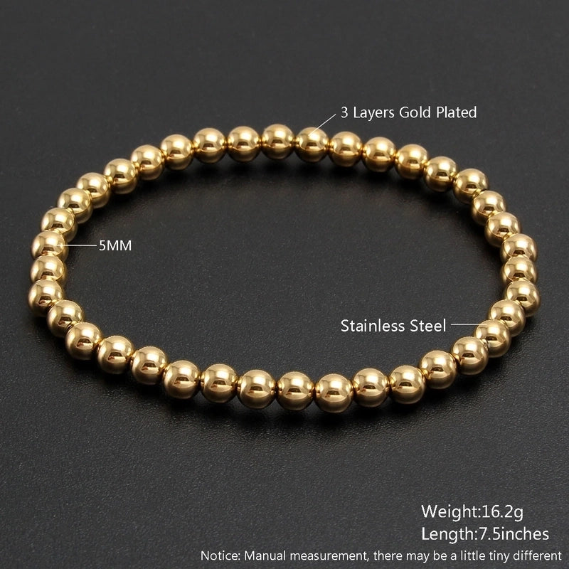 Minimalist Geometric 304 Stainless Steel Bracelets In Bulk