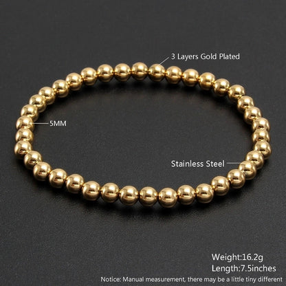 Minimalist Geometric 304 Stainless Steel Bracelets In Bulk