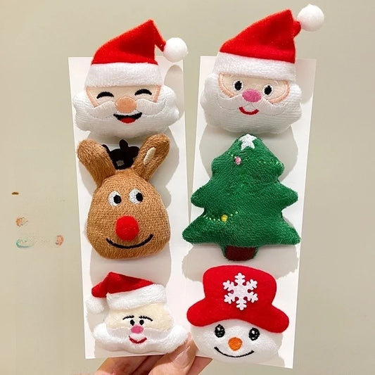 Cute Christmas Pin Christmas Tree Santa Claus Elk Women's Brooches