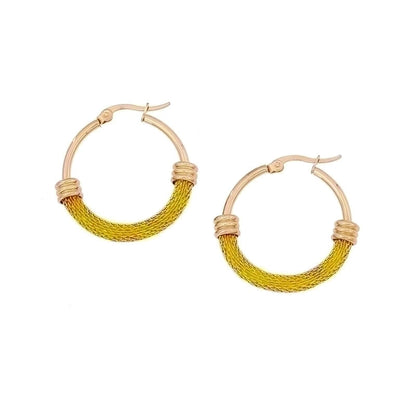 1 Pair Minimalist U Shape Circle Stainless Steel Plating Hoop Earrings