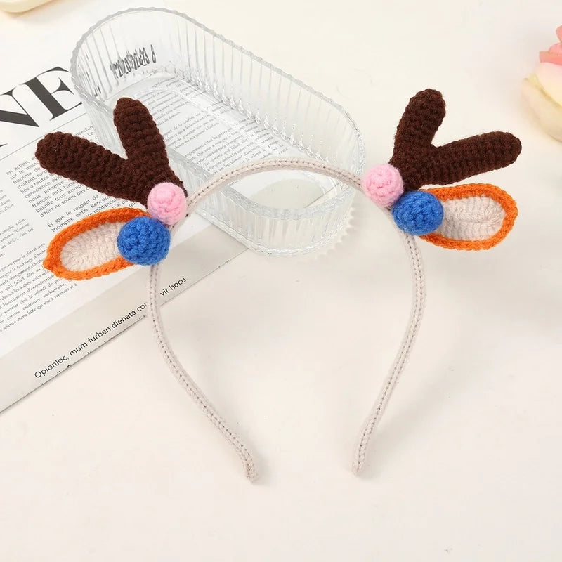 Halloween Cute Women's Pumpkin Snowman Skull Yarn Hair Band