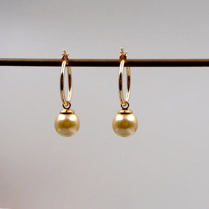 Elegant Minimalist Geometric Imitation Pearl Titanium Steel Copper Plating Earrings Necklace