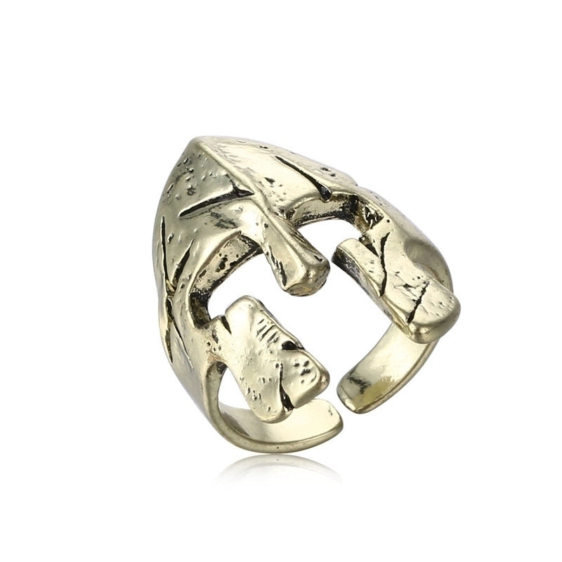 1 Piece Hip-hop Cross Skull Dragon Alloy Plating Inlay Rhinestones Unisex Open Ring