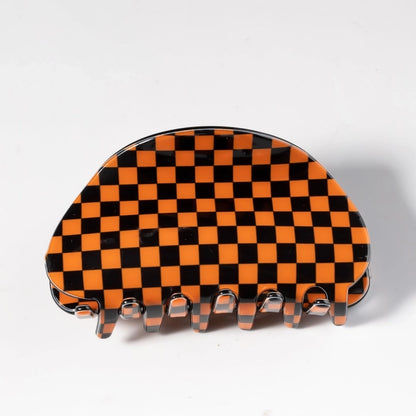 Halloween Minimalist Women's Pumpkin Lattice Spider PVC Hair Claws