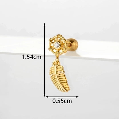 Ear Cartilage Rings & Studs Flower 316L Stainless Steel Copper