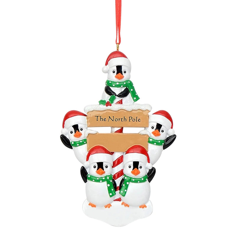 Christmas Cartoon Style Bear Snowman Resin Indoor Party Festival Hanging Ornaments