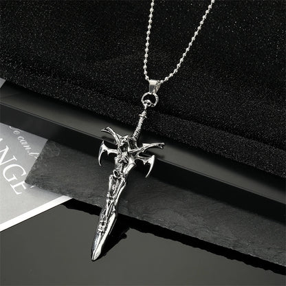 Punk Cross Dice Skull Alloy Plating Alloy Halloween Unisex Pendant Necklace