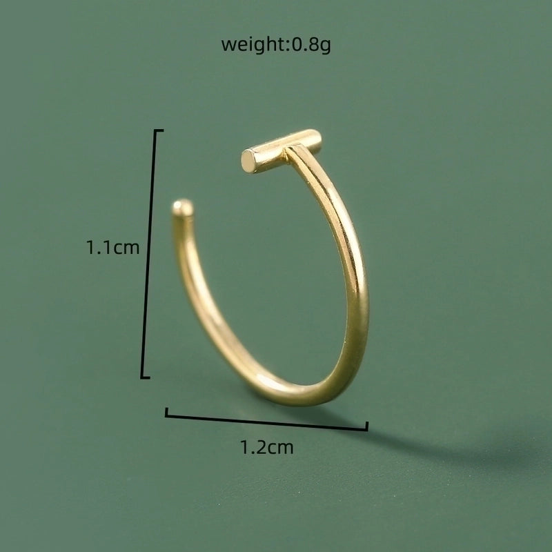 Simple Stainless Steel Piercing U-shaped Nose Ring Piercing Nose Ornaments