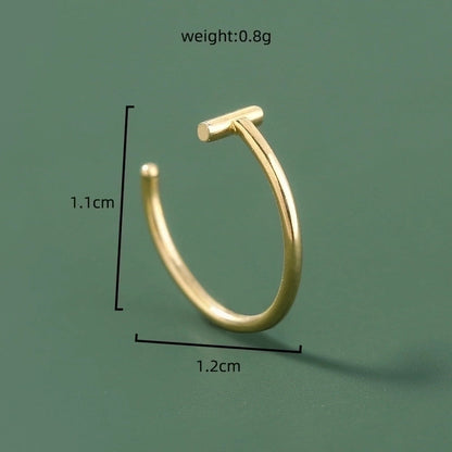 Simple Stainless Steel Piercing U-shaped Nose Ring Piercing Nose Ornaments