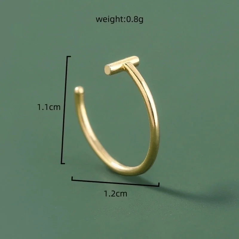 Simple Stainless Steel Piercing U-shaped Nose Ring Piercing Nose Ornaments