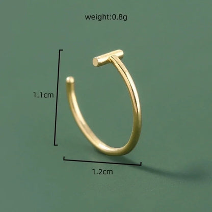 Simple Stainless Steel Piercing U-shaped Nose Ring Piercing Nose Ornaments
