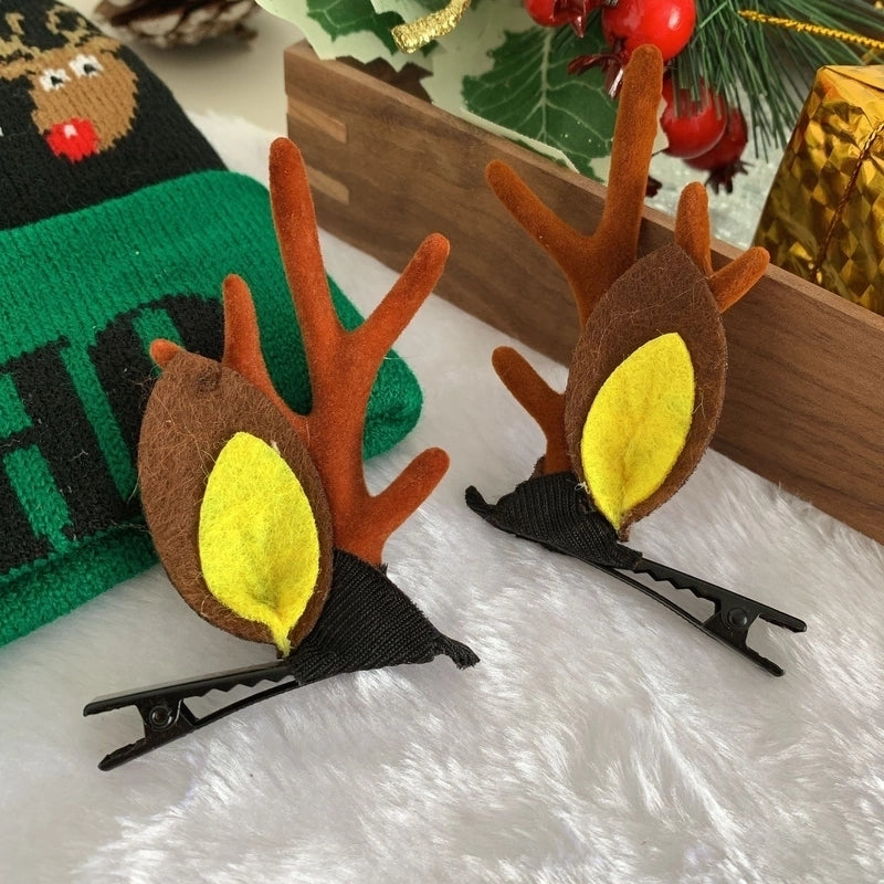 Christmas Cute Antlers Plastic Daily Hairpin