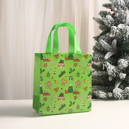 Christmas Non-woven Bag Gift Tote Bag Takeaway Tote Bag Gift Packaging Bag Christmas Gift Bag