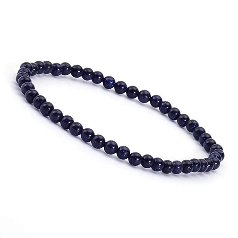 1 Piece Minimalist Round Natural Stone Beaded Bracelets