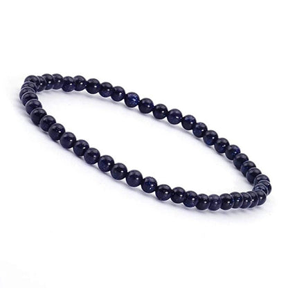 1 Piece Minimalist Round Natural Stone Beaded Bracelets