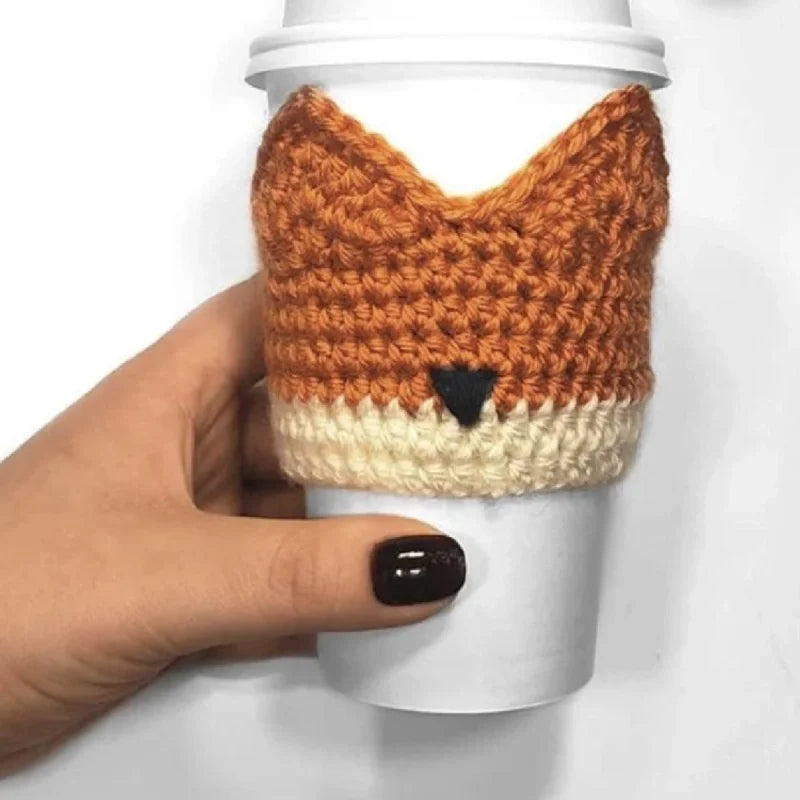 Cross-border Amazon New Mug Wool Knitted Cup Set Christmas Decorations Scene Layout Props