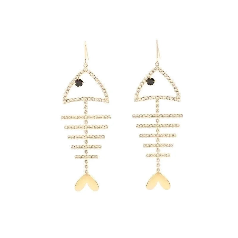 Minimalist Star Heart Shape Bow Knot Alloy Inlay Artificial Pearls Zircon Women\'s Earrings 1 Pair